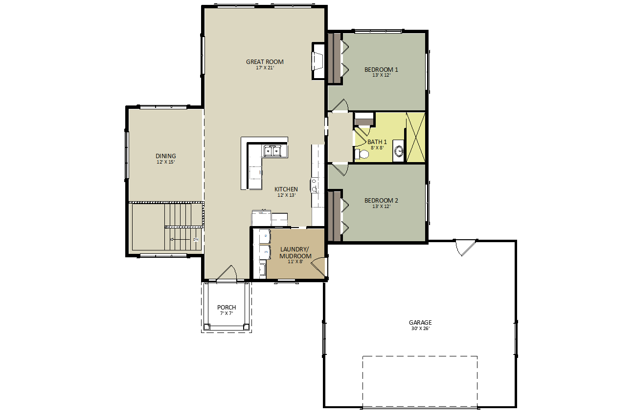Ivy Ridge First Floor Floor Plan